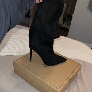 ASOS thigh high suede boots